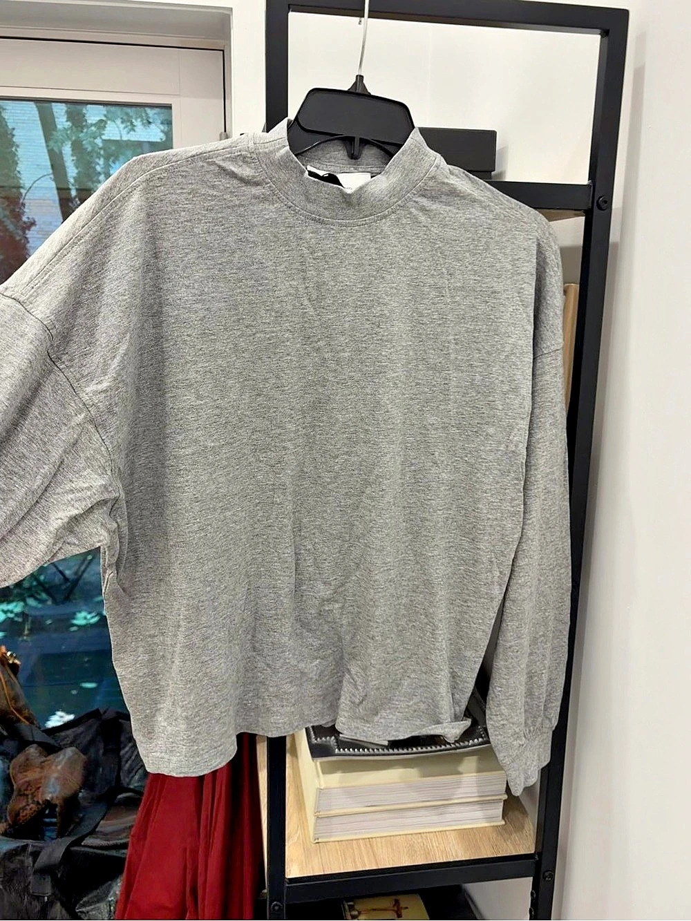 H&M Studio A/W 2025 Mock Neck Sweatshirt Gray